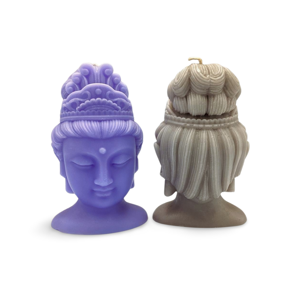 Thai Lady Buddha Head Candle