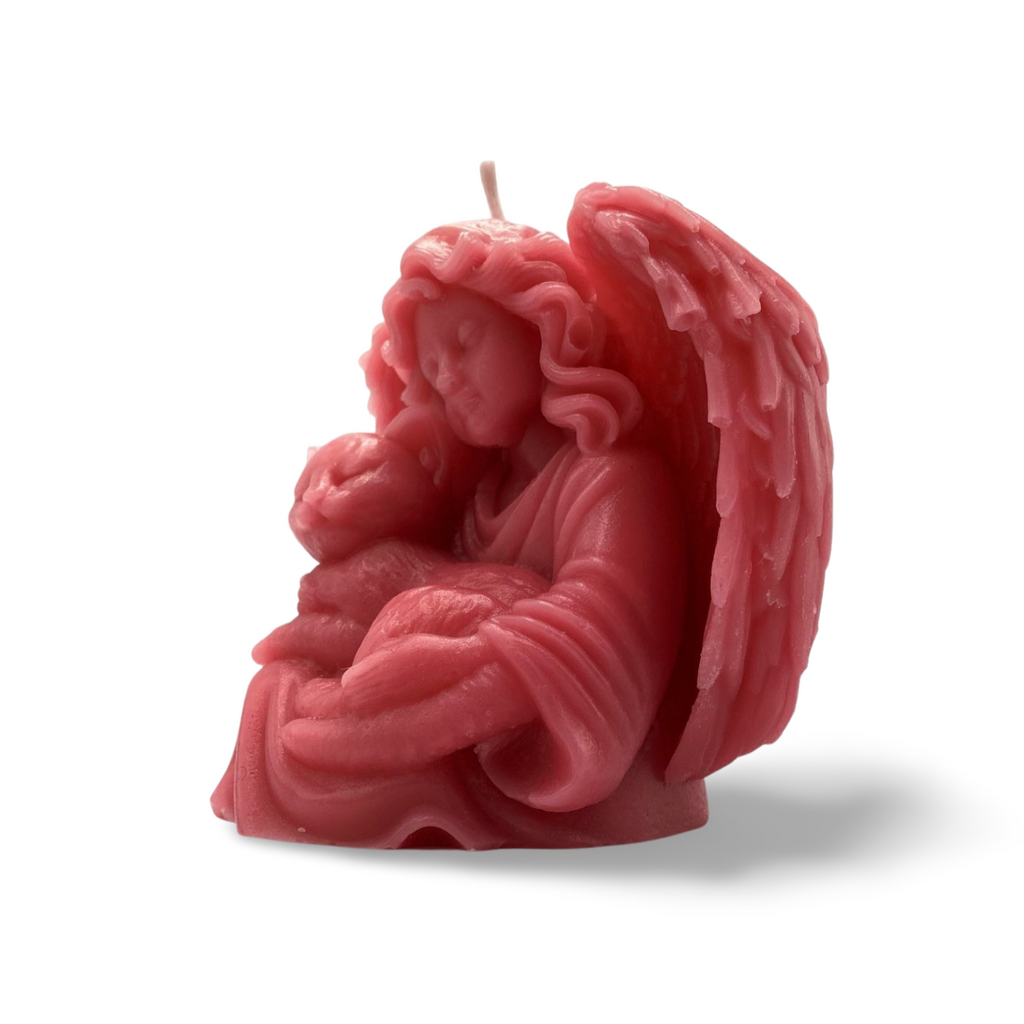 Feline Guardian Angel Candle