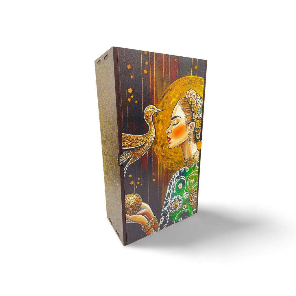 Frieda with Peacock - Wine & Gift Box