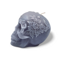 Skull with delicate flowers