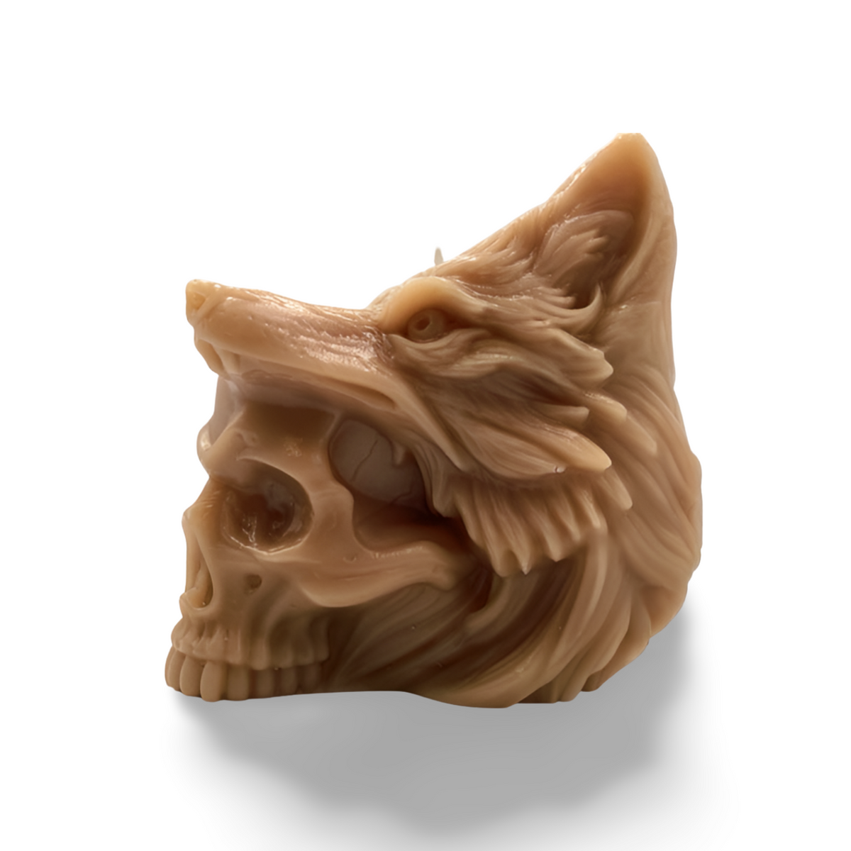 Wolf and Skull Candle