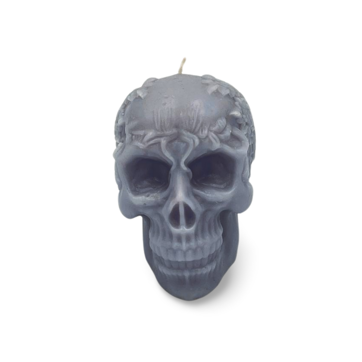 Skull with delicate flowers