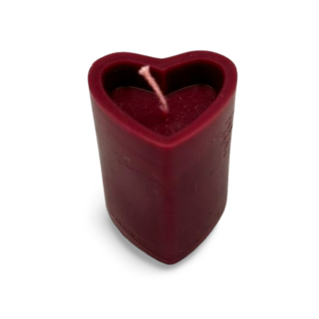 Heart Pillar Candle