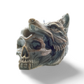 Wolf and Skull Candle
