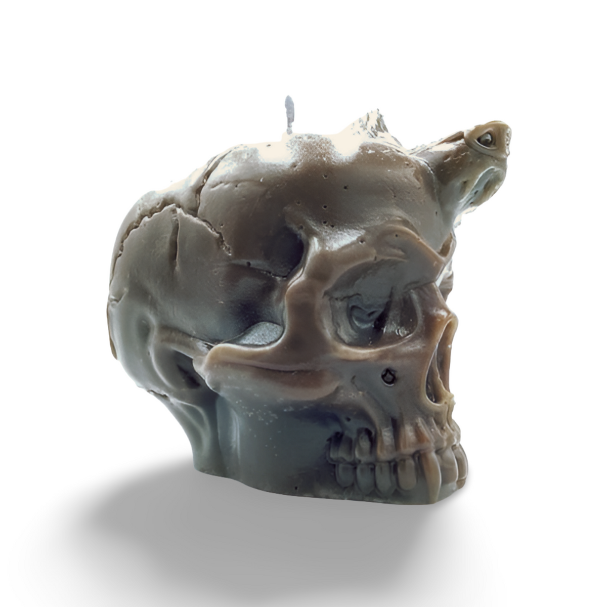 Wolf and Skull Candle