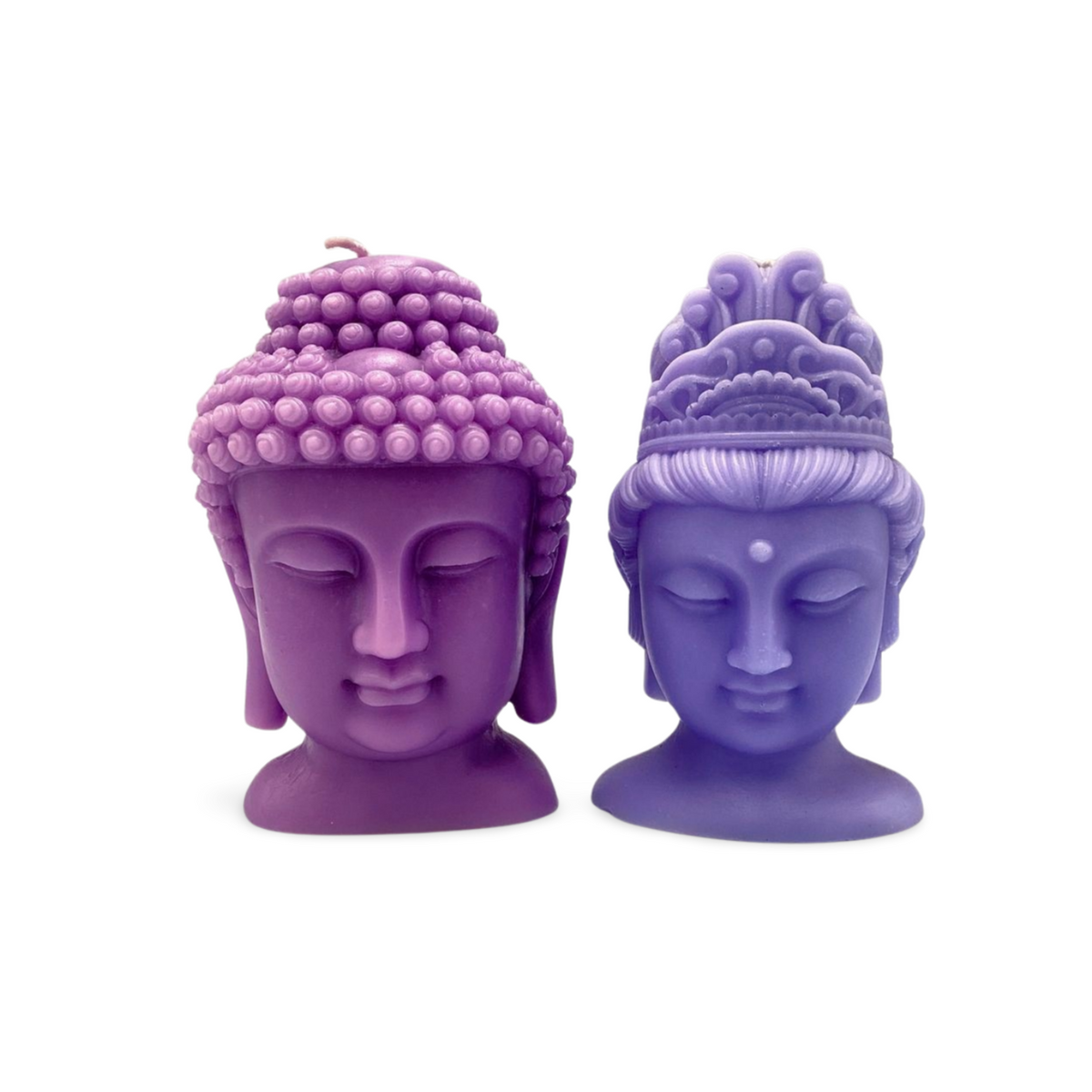 Thai Lady Buddha Head Candle