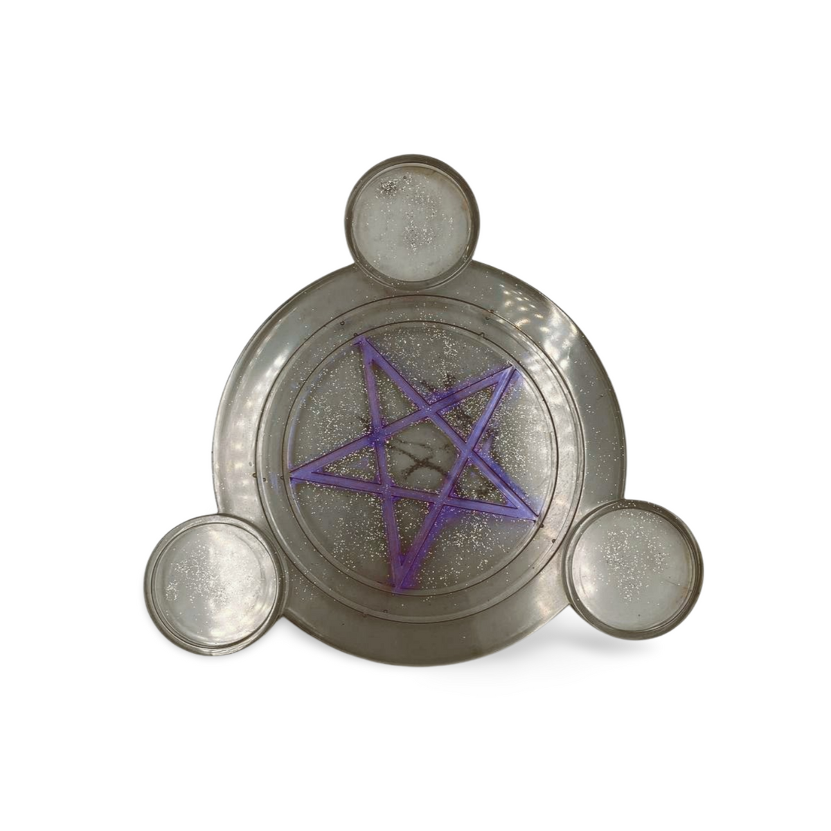 Resin Pentagram Candle Board