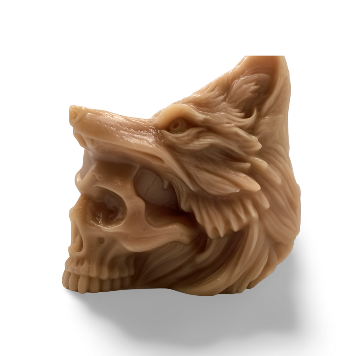 Wolf and Skull Candle