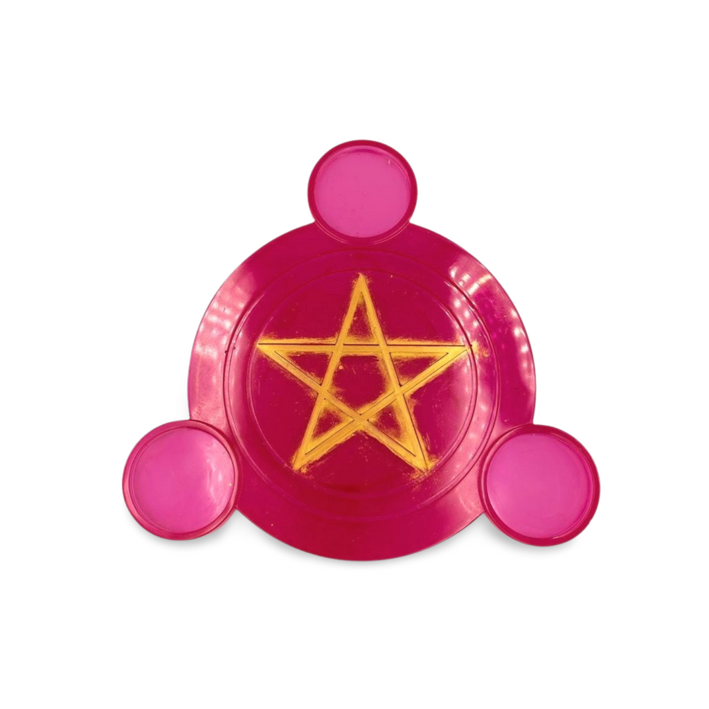 Resin Pentagram Candle Board